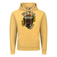Vintage Mustard turquoise bison Vintage Hoodie - RacoonDesign