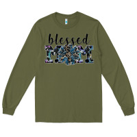 Army Green blessed mom Long Sleeve Tee - SublimationCraftShop
