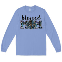 Colony Blue blessed mom Long Sleeve Tee - SublimationCraftShop