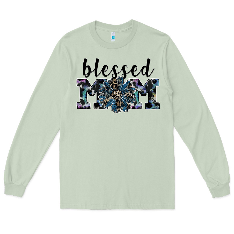 Blessed Mom Long Sleeve Tee by SublimationCraftShop | Teevron