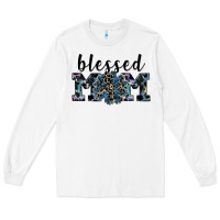 White blessed mom Long Sleeve Tee - SublimationCraftShop