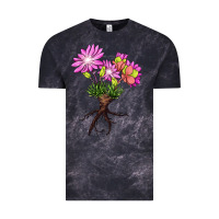 Cloud Black Bitterroot Flower Vintage Tee - LillyAllenDesigns