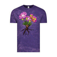 Cloud Purple Bitterroot Flower Vintage Tee - LillyAllenDesigns