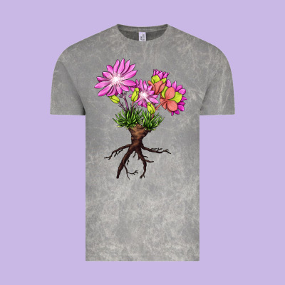 Bitterroot Flower Vintage Tee Designed By Lillyallendesigns