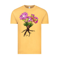 Vintage Mustard Bitterroot Flower Vintage Tee - LillyAllenDesigns