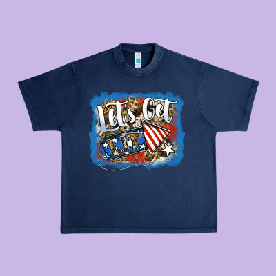 Let's Get Lit Urban Heavy Tee Designed By Jasminsmagicworld