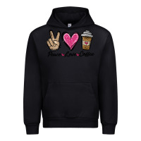 Black peace love coffee Urban Hoodie - Jasminsmagicworld