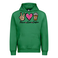 Emerald peace love coffee Urban Hoodie - Jasminsmagicworld