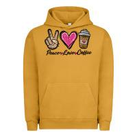 Pigment Peanut Butter peace love coffee Urban Hoodie - Jasminsmagicworld