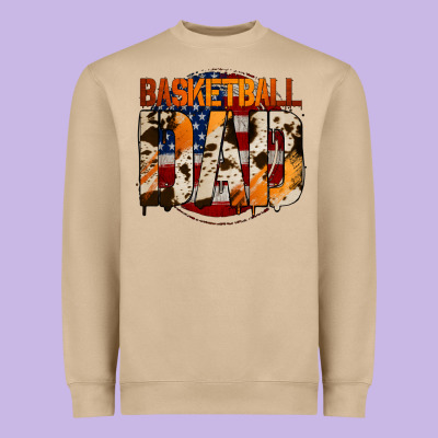 Basketball Dad Heavyweight Sweatshirt Designed By Jasminsmagicworld
