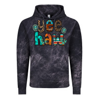 Cloud Black yee haw Vintage Hoodie - RacoonDesign
