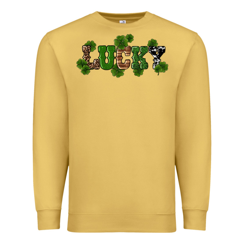 St Patricks Day Lucky Shamrock Premium Sweatshirt by RanaPortraitStore | Teevron