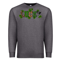Charcoal Heather st patricks day lucky shamrock Premium Sweatshirt - RanaPortraitStore