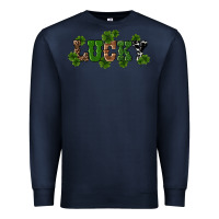 Navy st patricks day lucky shamrock Premium Sweatshirt - RanaPortraitStore
