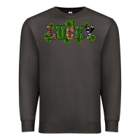 Smoke st patricks day lucky shamrock Premium Sweatshirt - RanaPortraitStore