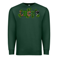 Sports Green st patricks day lucky shamrock Premium Sweatshirt - RanaPortraitStore