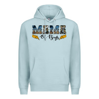 Blue Mist western mama of boys Premium Hoodie - Artiststas