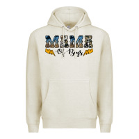 Oatmeal Heather western mama of boys Premium Hoodie - Artiststas