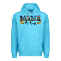 Ocean Blue western mama of boys Premium Hoodie - Artiststas
