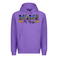 Purple western mama of boys Premium Hoodie - Artiststas