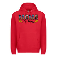 Red western mama of boys Premium Hoodie - Artiststas