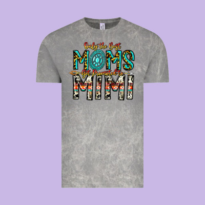 Only The Best Moms Get Promoted To Mimi Vintage Tee Designed By Cowhidedigitalart