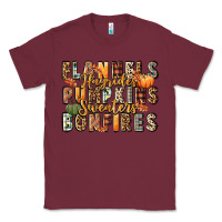 Burgundy flannels hayrides pumpkins  bonfires Classic Tee - FaDigitalArtStudio
