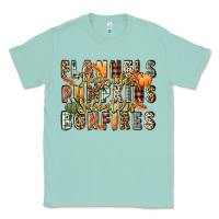 Seafoam flannels hayrides pumpkins  bonfires Classic Tee - FaDigitalArtStudio