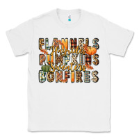 White flannels hayrides pumpkins  bonfires Classic Tee - FaDigitalArtStudio