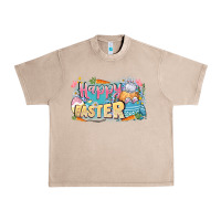 French Oak Happy Easter Urban Heavy Tee - LillyAllenDesigns