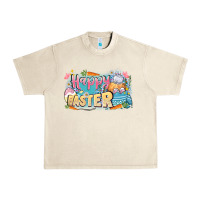 Sandshell Happy Easter Urban Heavy Tee - LillyAllenDesigns