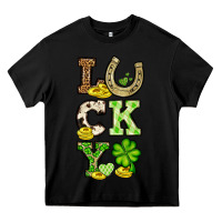 Black St. Patrick's Western lucky Heavy Core Tee - OliviaCreatesArt