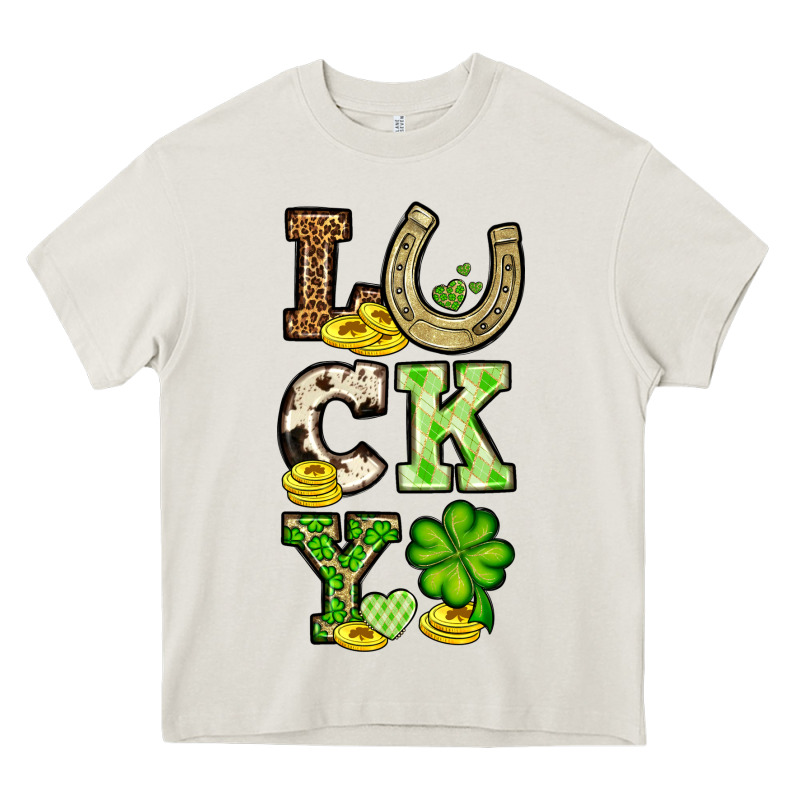 St. Patrick's Western Lucky Heavy Core Tee by OliviaCreatesArt | Teevron