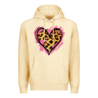 Pina Colada Leopard Pink Glitter Heart Premium Hoodie - Jasminsmagicworld
