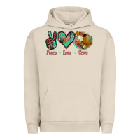 Pigment French Oak Peace Love Cows Urban Hoodie - Jasminsmagicworld
