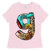 Bubblegum Pink farm life alphabet lowercase letters g Ladies Tee - BundleAndBundleShop