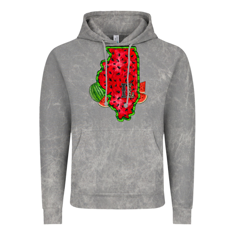 Illinois Watermelon Vintage Hoodie by RacoonDesign | Teevron