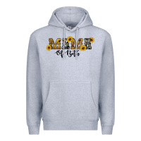 Heather Grey western mama of both Premium Hoodie - Artiststas