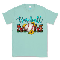 Seafoam western leopard serape wooden sunflowers  turquoise glitter mom baseba Classic Tee - Artiststas