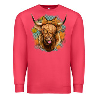 Cardinal fall highland cow Premium Sweatshirt - Jasminsmagicworld
