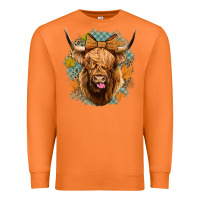 Carrot fall highland cow Premium Sweatshirt - Jasminsmagicworld