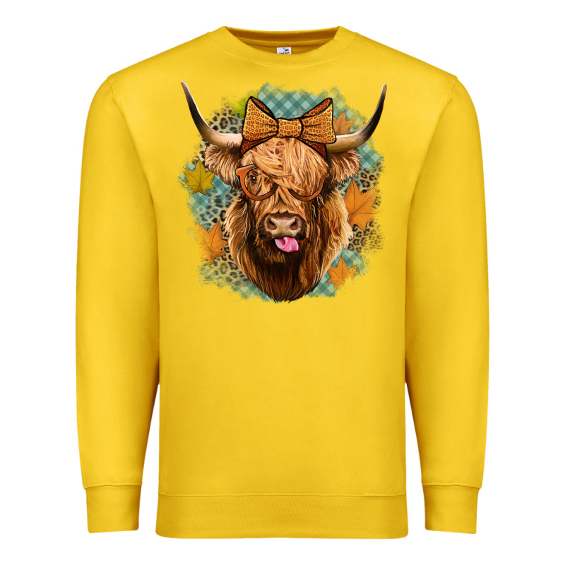 Fall Highland Cow Premium Sweatshirt by Jasminsmagicworld | Teevron