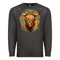 Smoke fall highland cow Premium Sweatshirt - Jasminsmagicworld