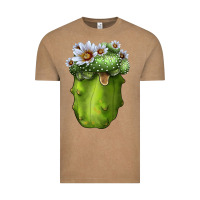 Vintage Coffee Blossfeldia Cactus Vintage Tee - LillyAllenDesigns