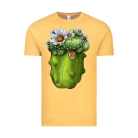 Vintage Mustard Blossfeldia Cactus Vintage Tee - LillyAllenDesigns