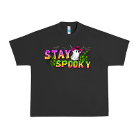 Pigment Black Stay Spooky Urban Heavy Tee - CowhideDigitalArt