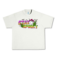 Pistachio Stay Spooky Urban Heavy Tee - CowhideDigitalArt