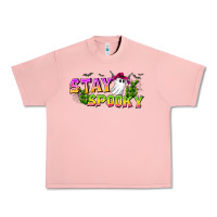 Salmon Stay Spooky Urban Heavy Tee - CowhideDigitalArt
