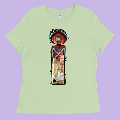 Farm Life Alphabet Lowercase Letters I Ladies Tee Designed By Bundleandbundleshop