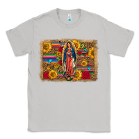 Moon Dust Our Lady Of Guadalupe Glitter Leopard Flowers Classic Tee - FaDigitalArtStudio